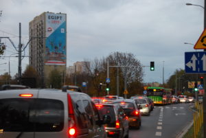 Reklama wielkoformatowa zlokalizowana w Poznaniu na os. Wichrowe Wzgórze.